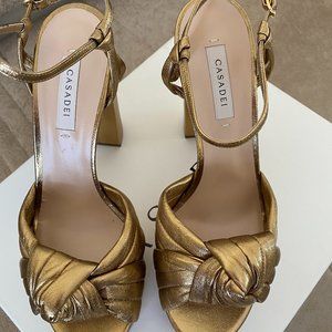 Brand New Casadei high block heel platform sandals